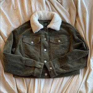 WILD FABLE /TARGET Corduroy Sherpa Collar Jacket